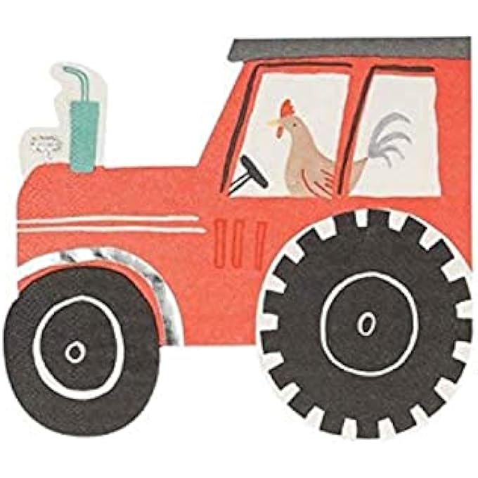 ON THE FARM TRACTOR NAPKINS - Image 1